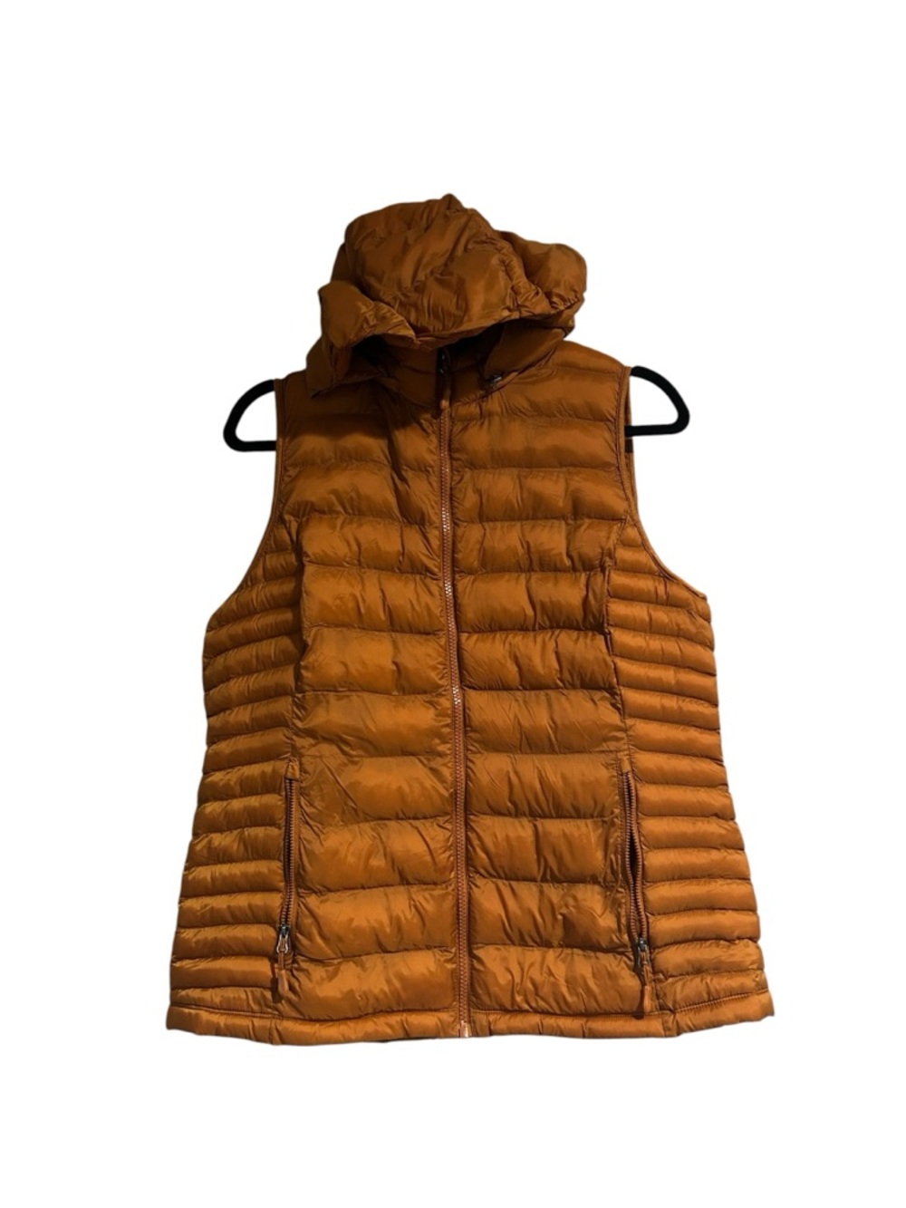 32 Degrees Heat Women's Lightweight Puffer Vest in Rust M - Picture 3 of 6